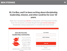 Tablet Screenshot of bensternke.com